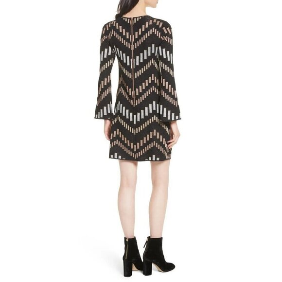 BNWT Ted Baker London Knitted Swing Dress With Metallic Cotton Reels - Picture 4 of 14
